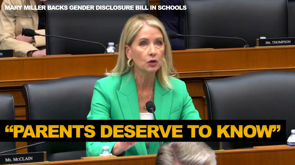 Mary Miller: Parents Deserve to Know When Schools Affirm Gender&nbsp;Changes